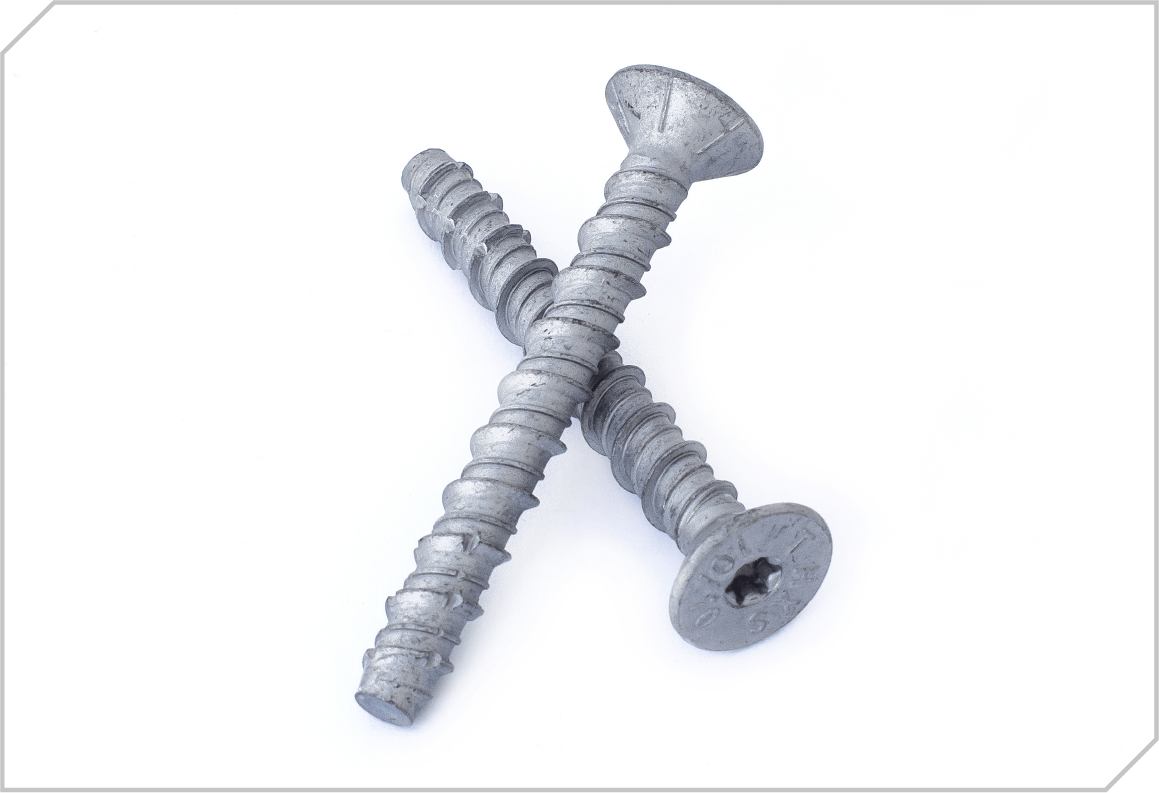 Concrete screw – Heavy duty flat head torx - GSYM technoplan - Fasteners specialists