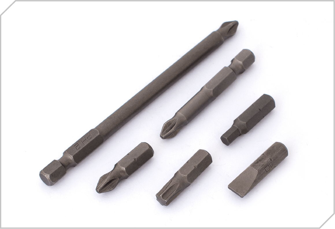 Standard bits with 1/4″ shank - GSYM technoplan - Fasteners specialists