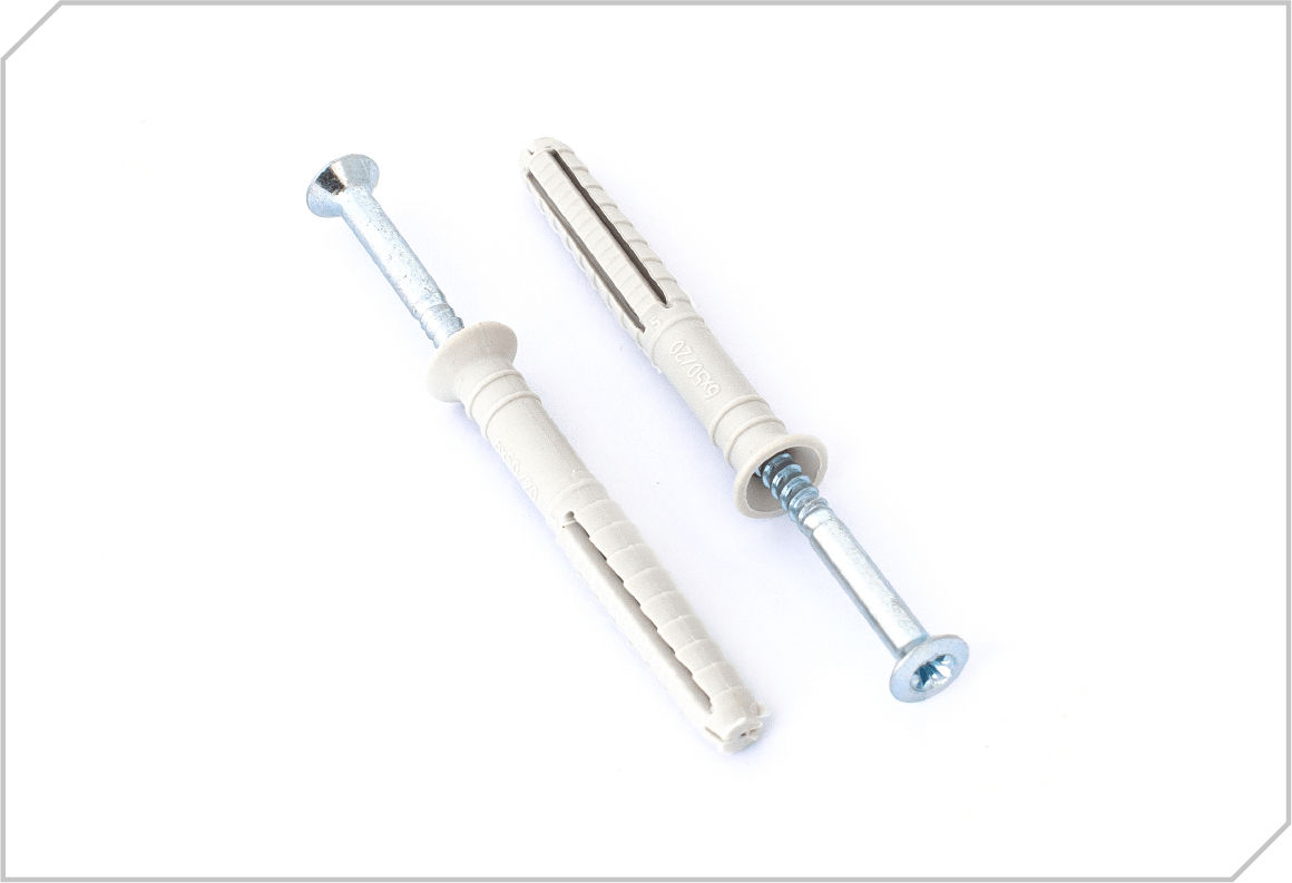 Multi-expansion countersunk head hammered nylon anchors - GSYM technoplan - Fasteners specialists