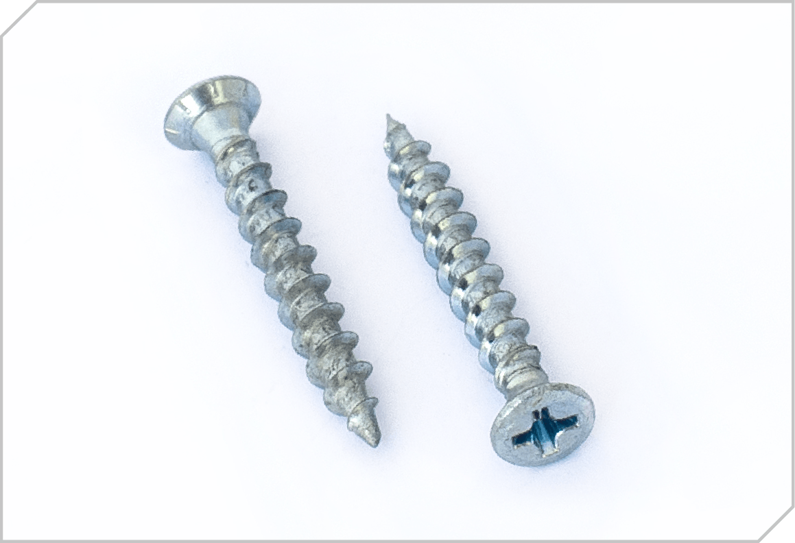 Metal screw PVC flat head - GSYM technoplan - Fasteners specialists