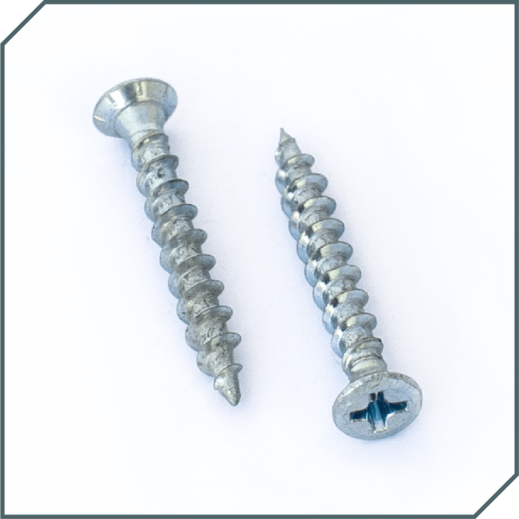 Metal screw PVC flat head - GSYM technoplan - Fasteners specialists