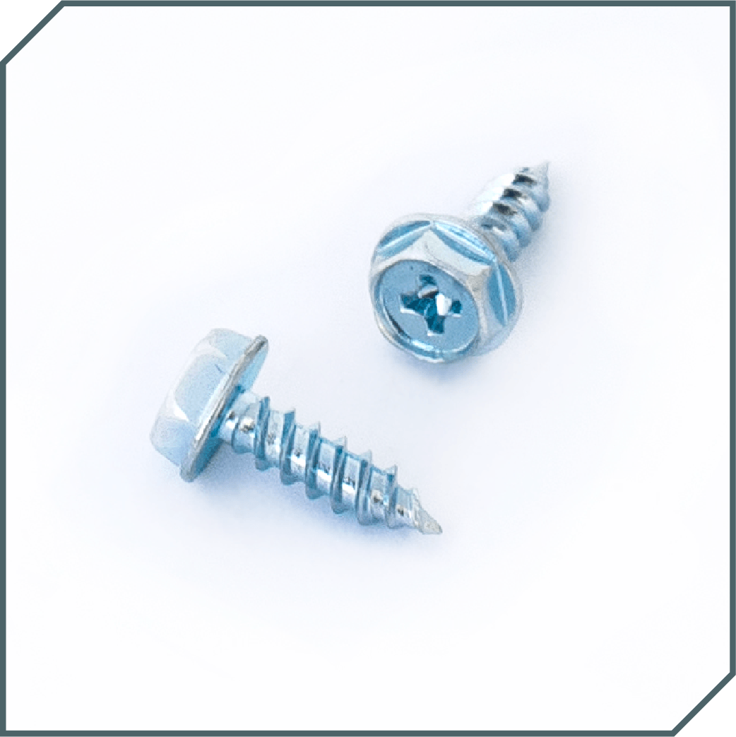 Metal screw self-tapping sharp point hexagon - GSYM technoplan - Fasteners specialists