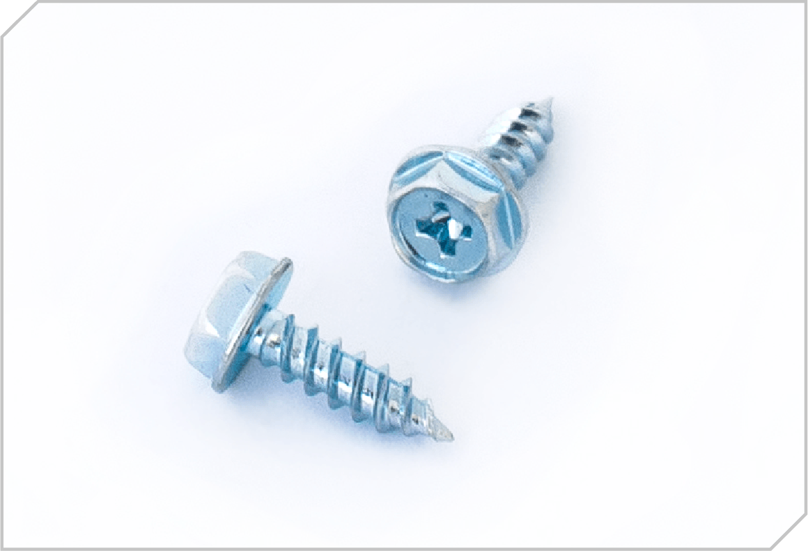 Metal screw self-tapping sharp point hexagon - GSYM technoplan - Fasteners specialists