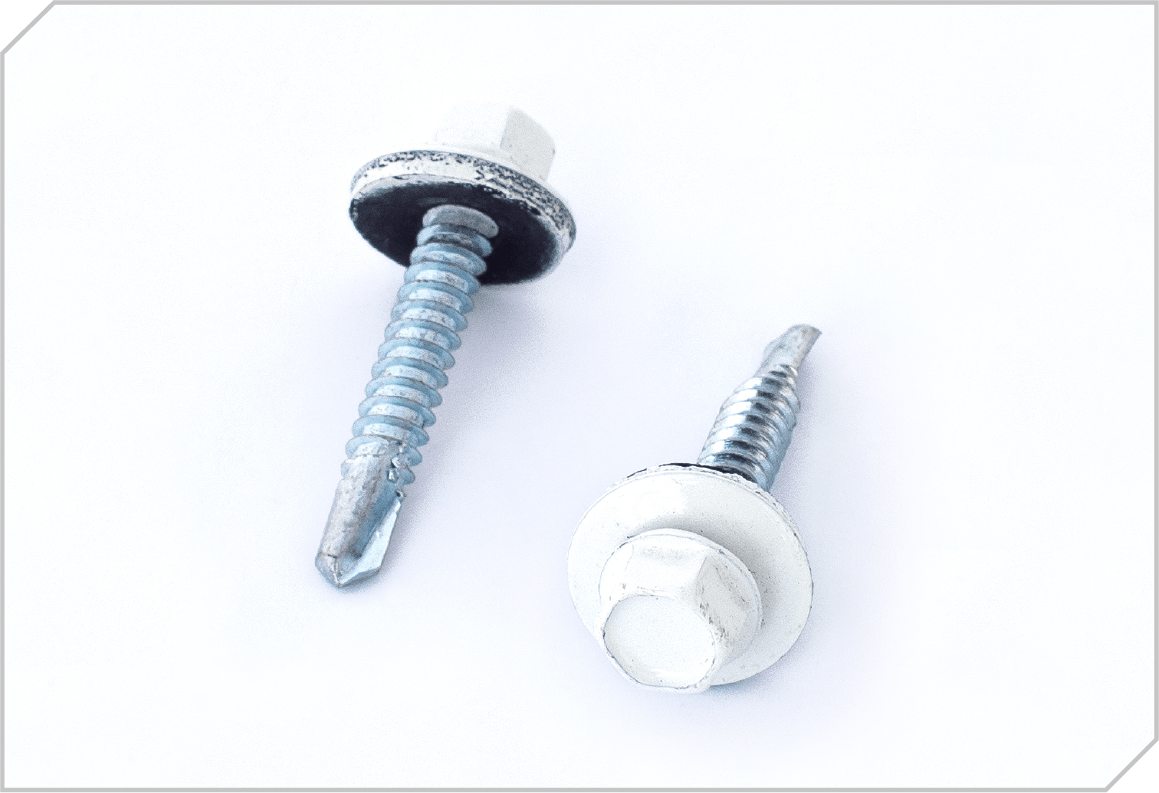 Roofing self-drilling screw - white - GSYM technoplan - Fasteners specialists