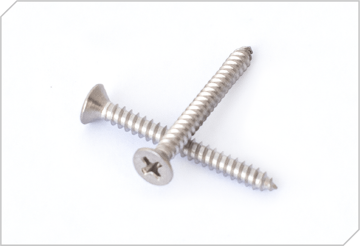 Stainless steel self-tapping screw flat head - GSYM technoplan - Fasteners specialists