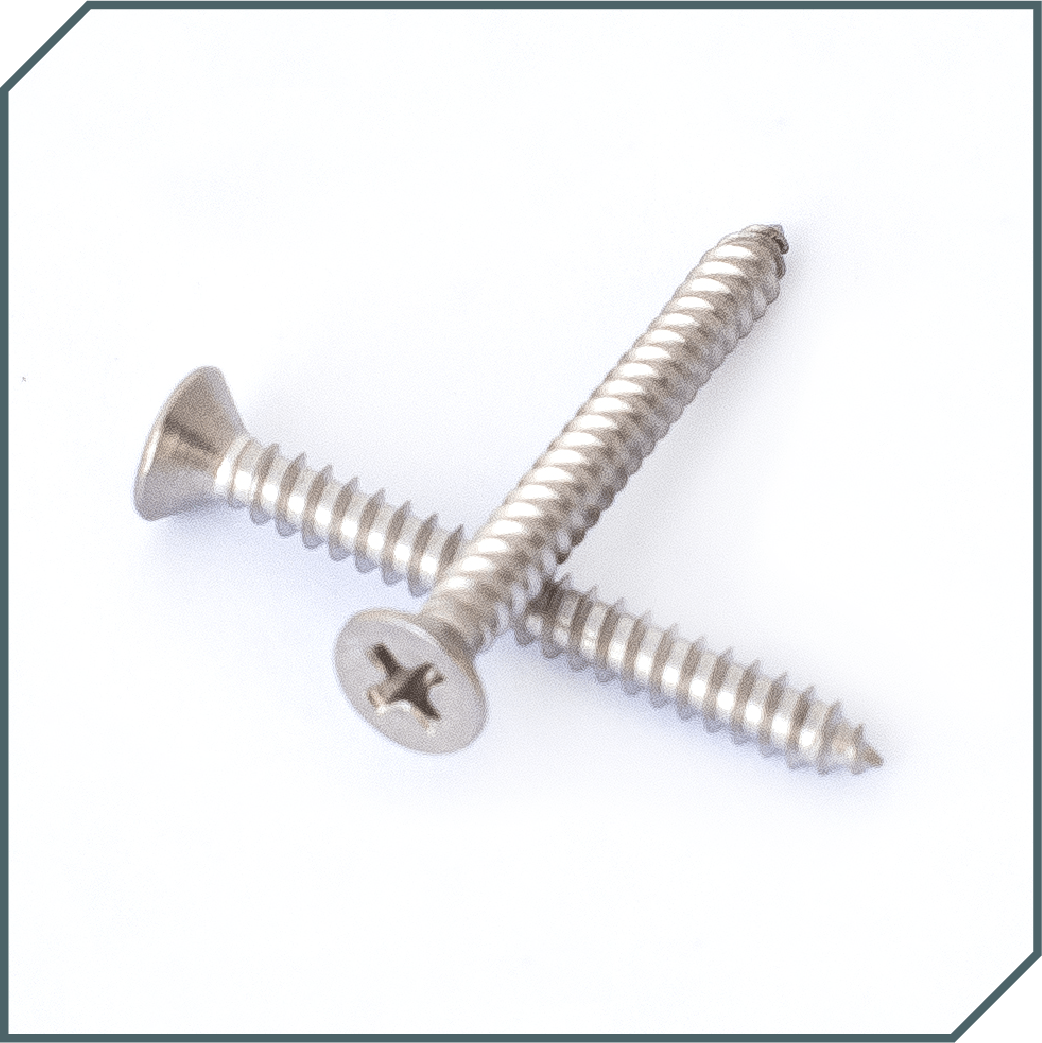 Stainless steel self-tapping screw flat head - GSYM technoplan - Fasteners specialists