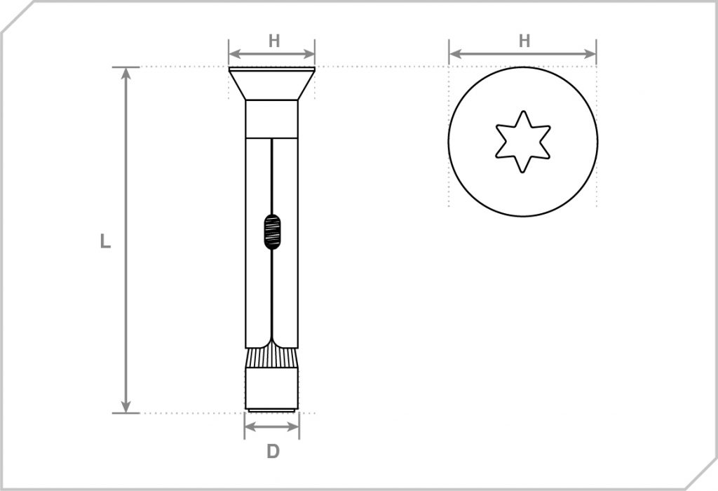 Sleeve anchors Flat head MG TECHNOPLAN LTD Fasteners
